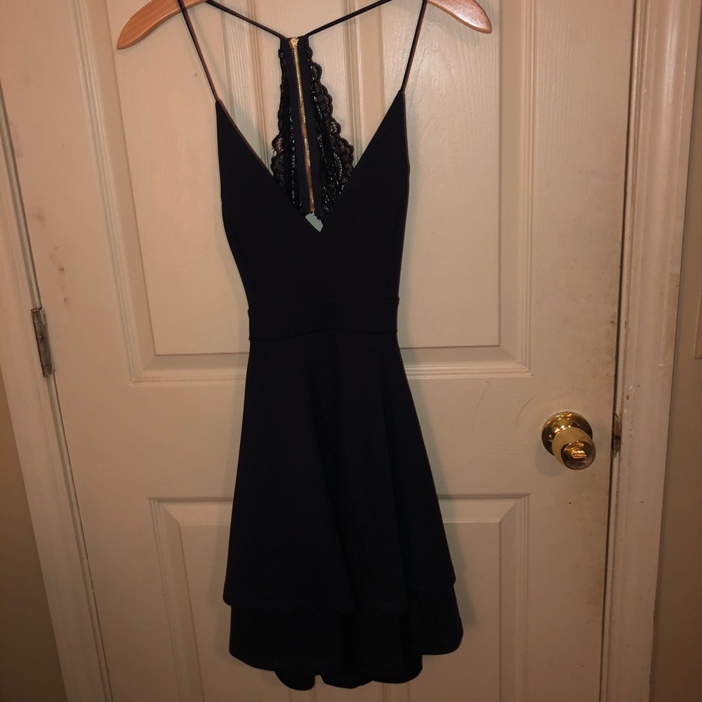 Windsor’s Lace Back Homecoming Dress